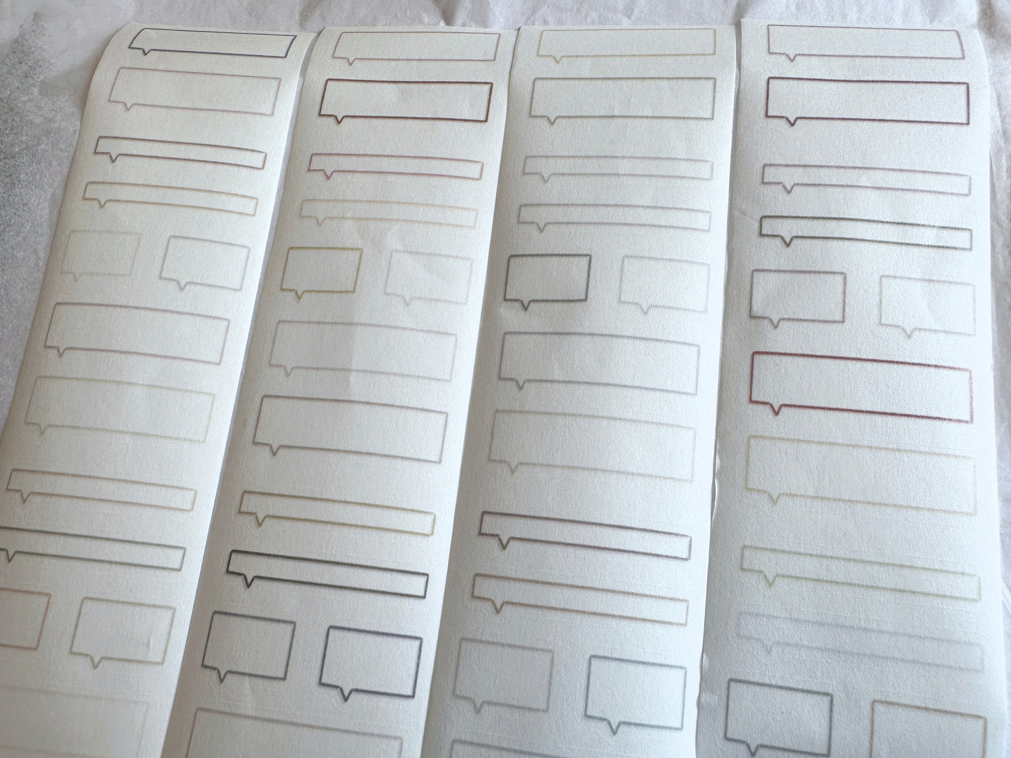 Jr. Journal - Speech Bubbles kiss-cut washi tape SAMPLES