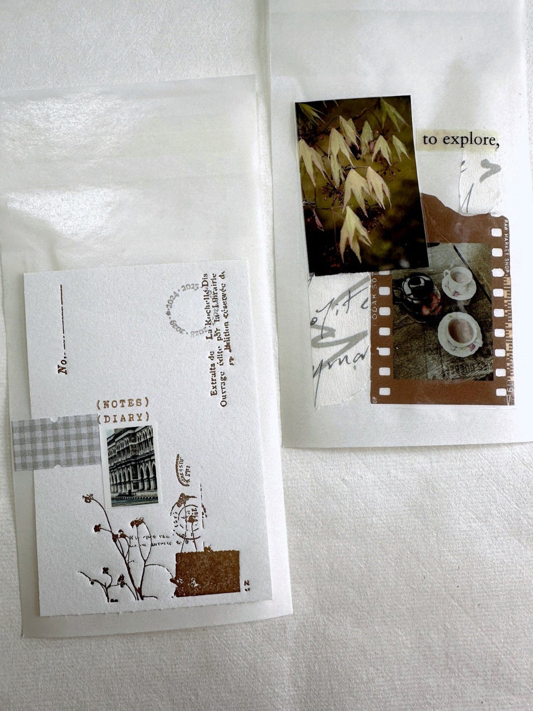 Jr. Journal - Messy Message washi tape 173 cm SAMPLES