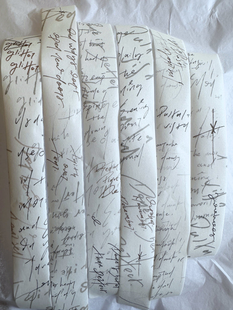 Jr. Journal - Messy Message washi tape 173 cm SAMPLES