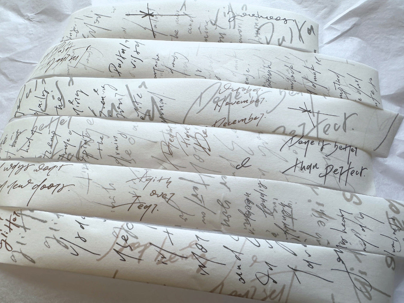 Jr. Journal - Messy Message washi tape 173 cm SAMPLES