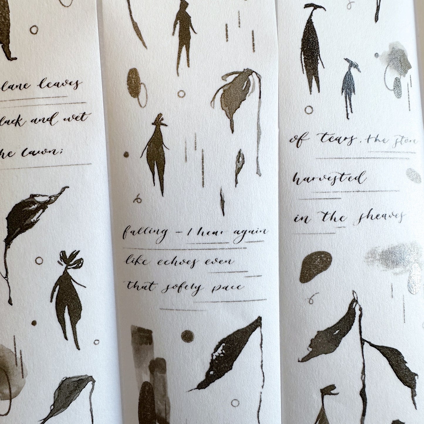Jr. Journal - Rain 2.0 washi tape SAMPLES