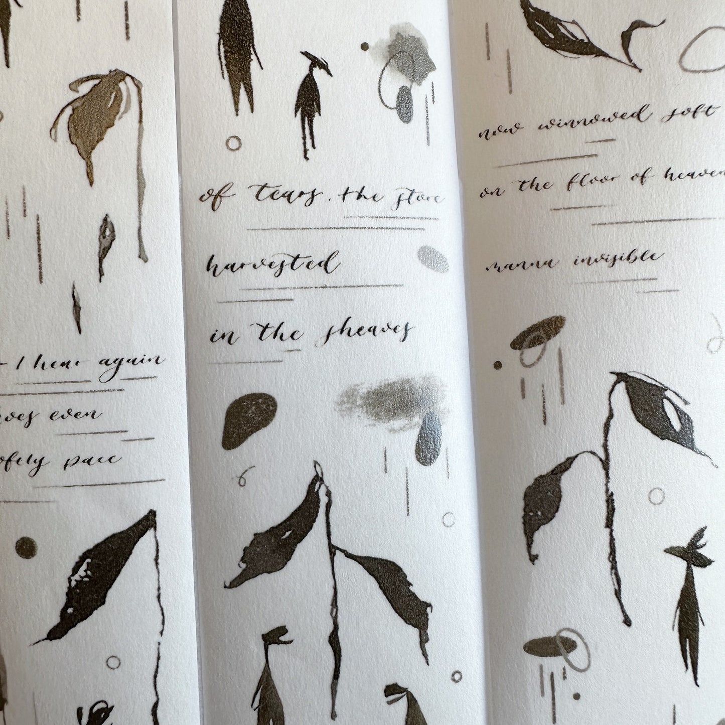 Jr. Journal - Rain 2.0 washi tape SAMPLES