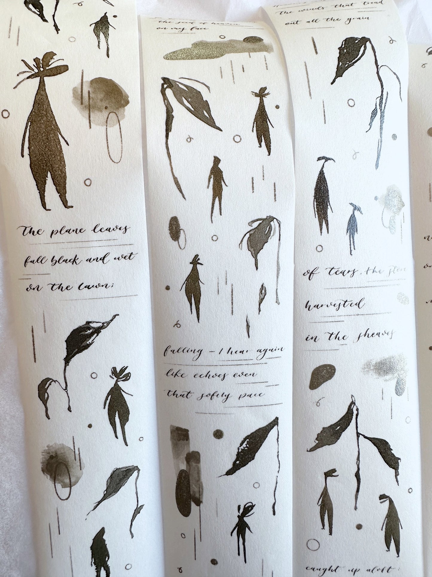 Jr. Journal - Rain 2.0 washi tape SAMPLES