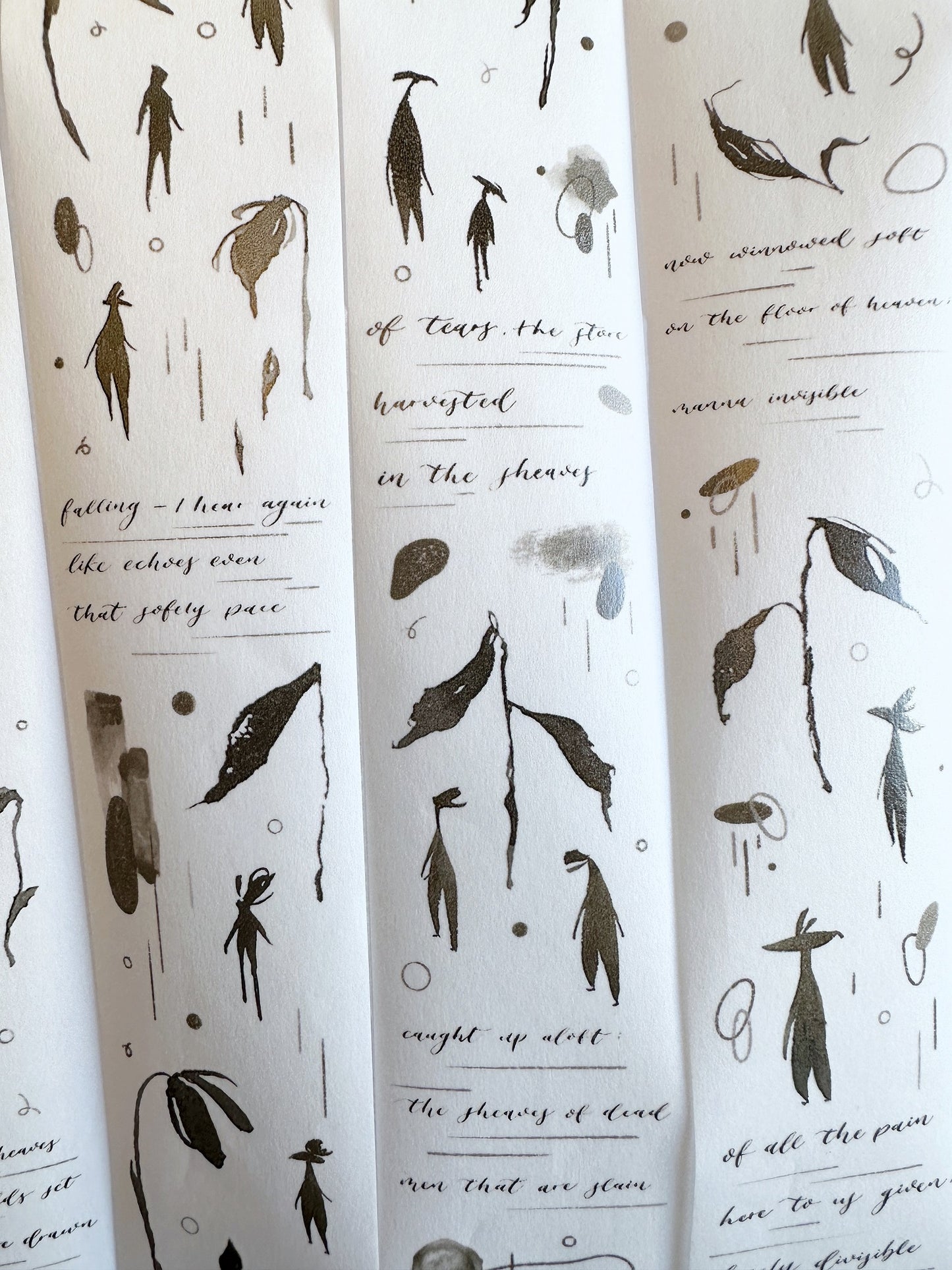 Jr. Journal - Rain 2.0 washi tape SAMPLES