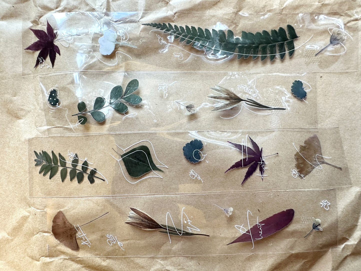 Jr. Journal - Wild Fleur PET tape SAMPLES