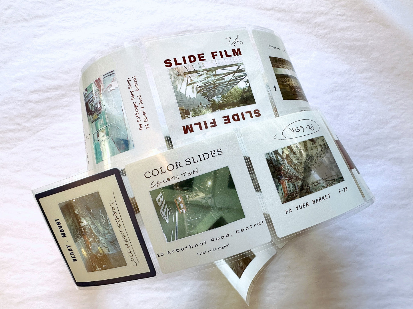 Jr. Journal - Slide Film kiss-cut PVC tape SAMPLES