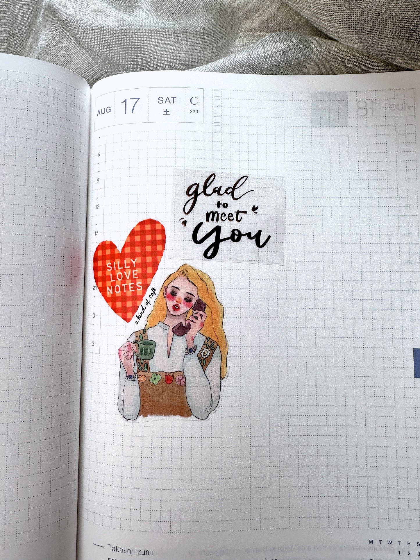 Jr. Journal - Magic Time kiss-cut rose-gold PVC tape SAMPLES
