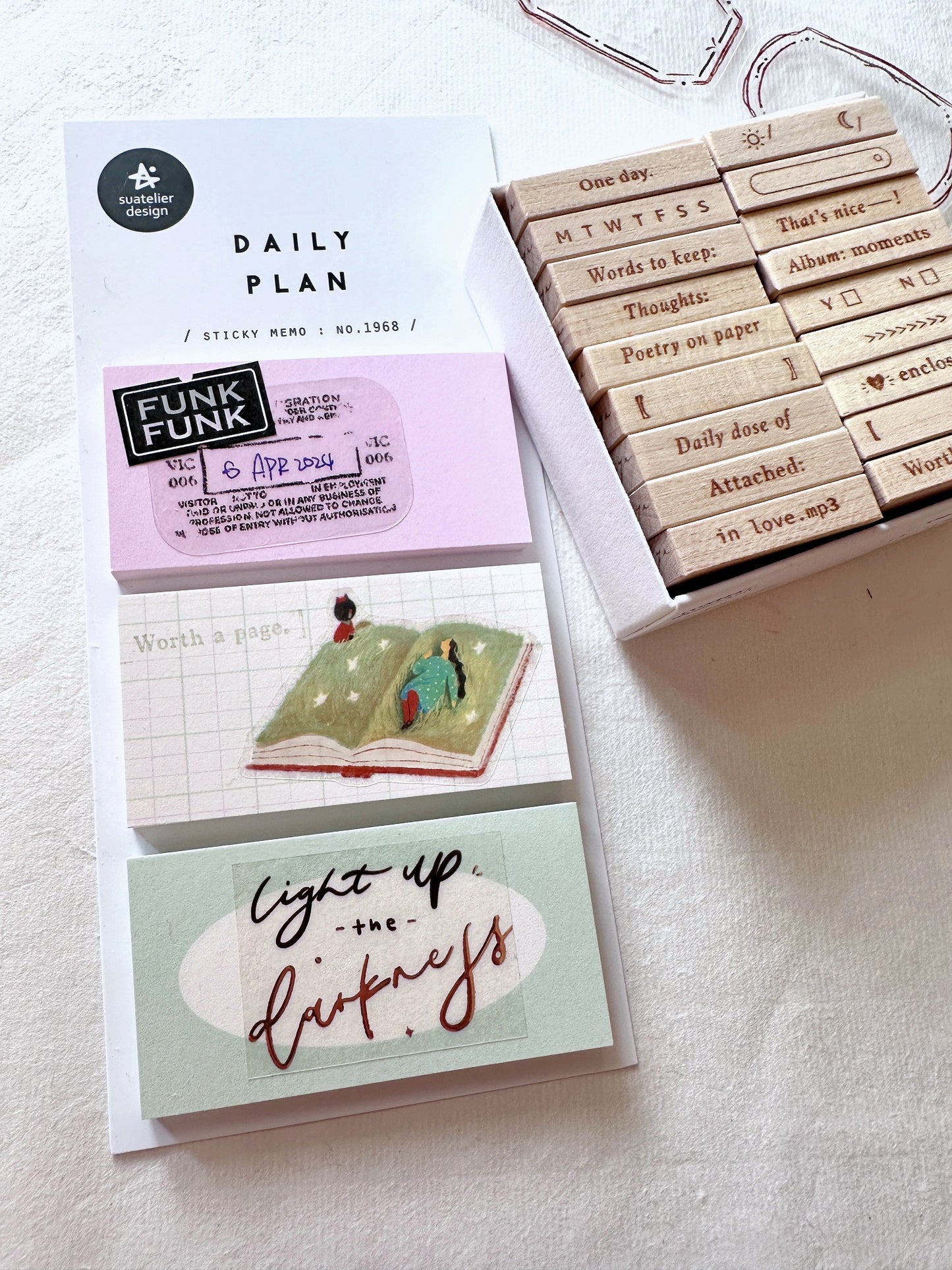 Jr. Journal - Magic Time kiss-cut rose-gold PVC tape SAMPLES
