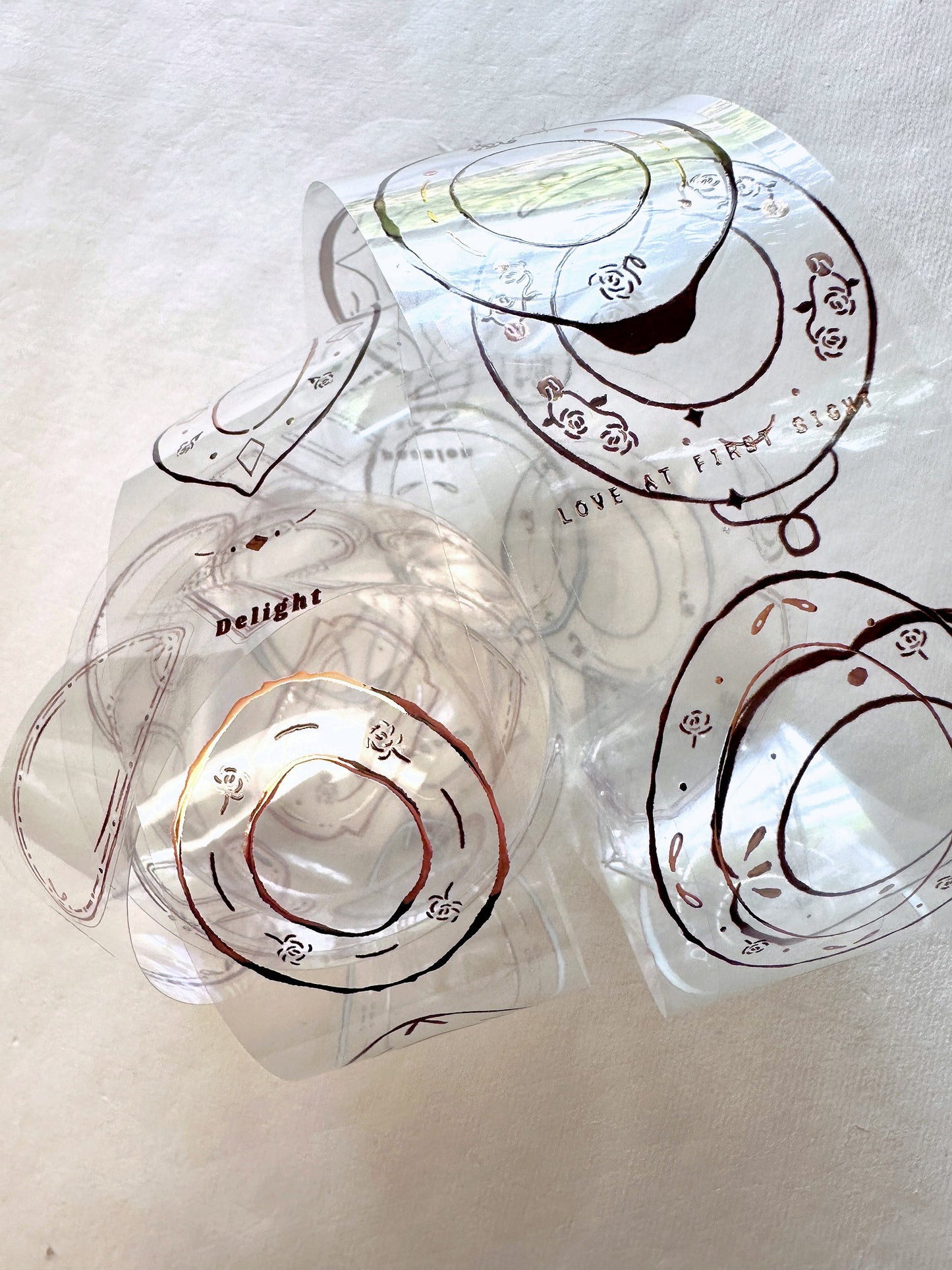Jr. Journal - [Limited edition] Plates rose-gold PET tape SAMPLES