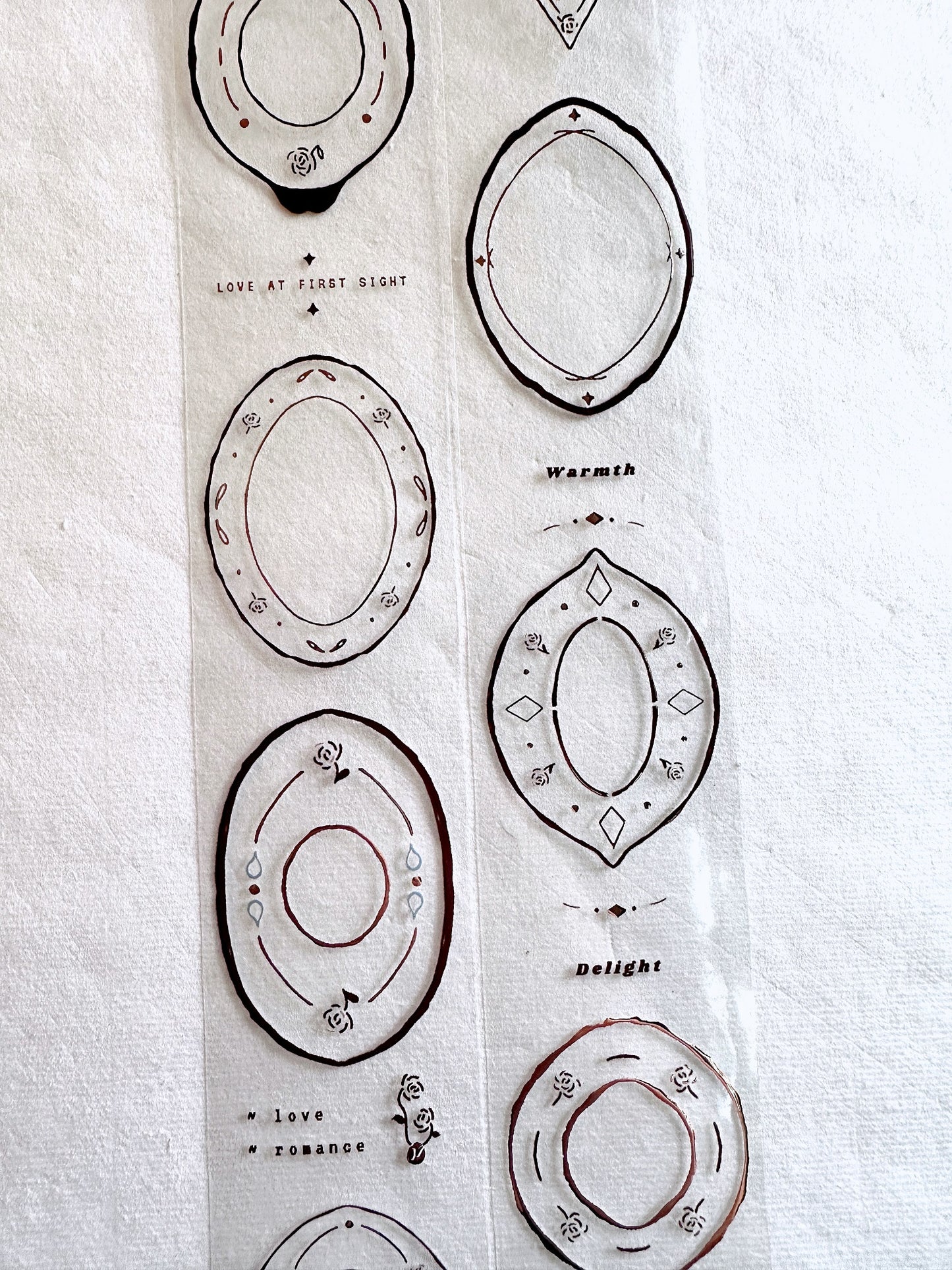 Jr. Journal - [Limited edition] Plates rose-gold PET tape SAMPLES