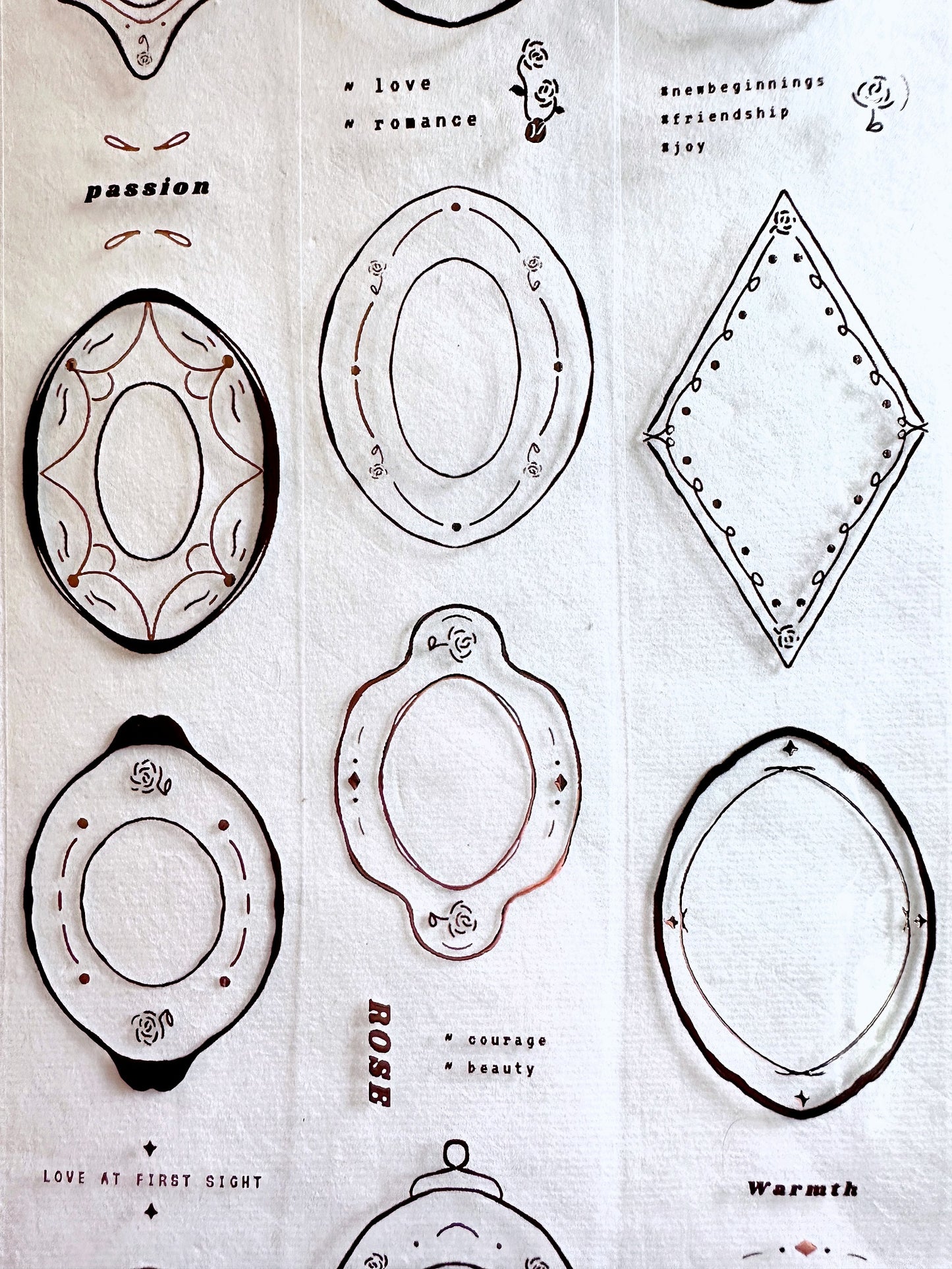 Jr. Journal - [Limited edition] Plates rose-gold PET tape SAMPLES