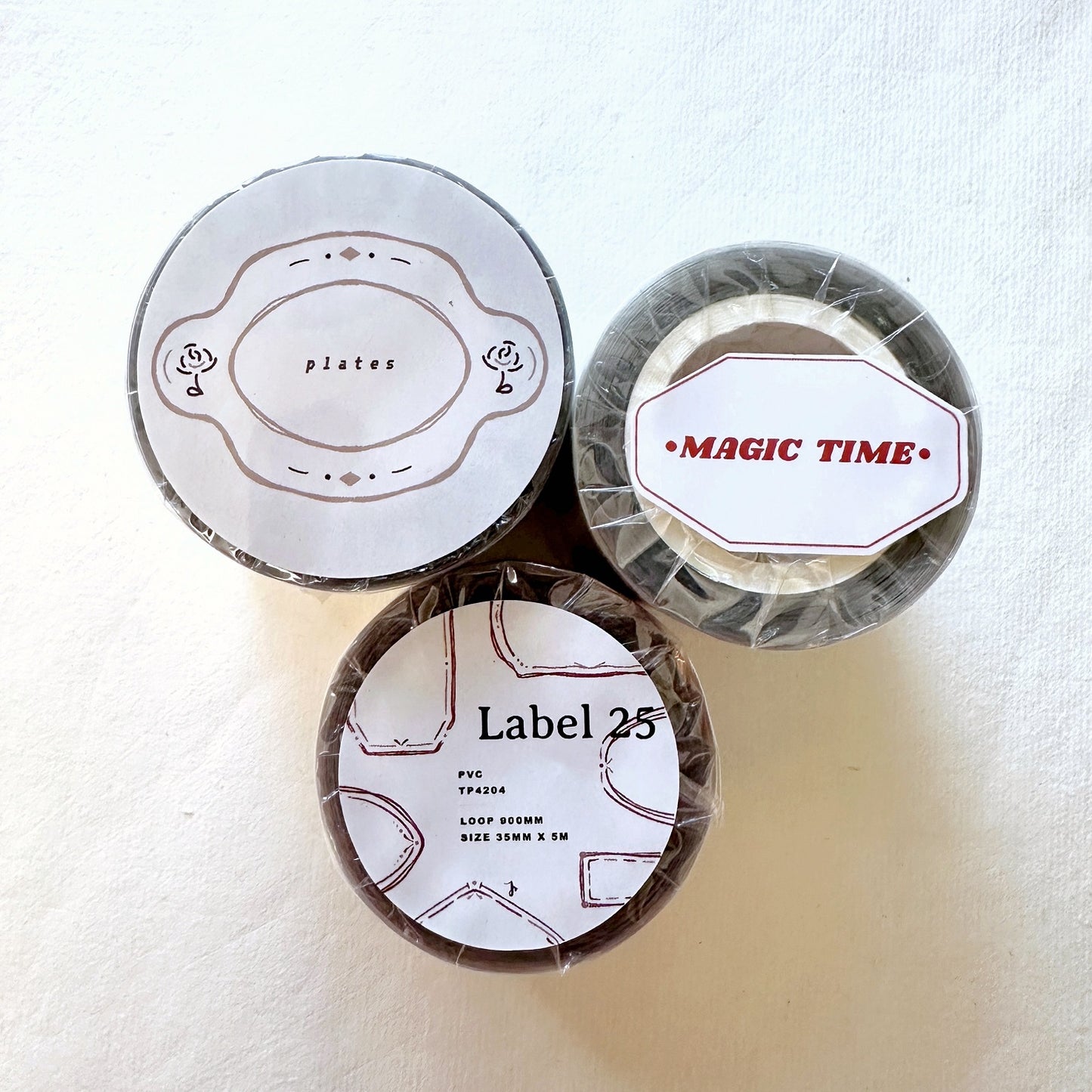 Jr. Journal - Magic Time kiss-cut rose-gold PVC tape SAMPLES
