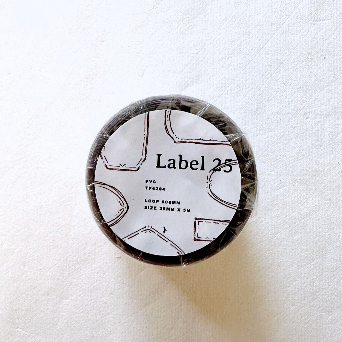 Jr. Journal - Label 25 kiss-cut rose-gold PVC tape SAMPLES