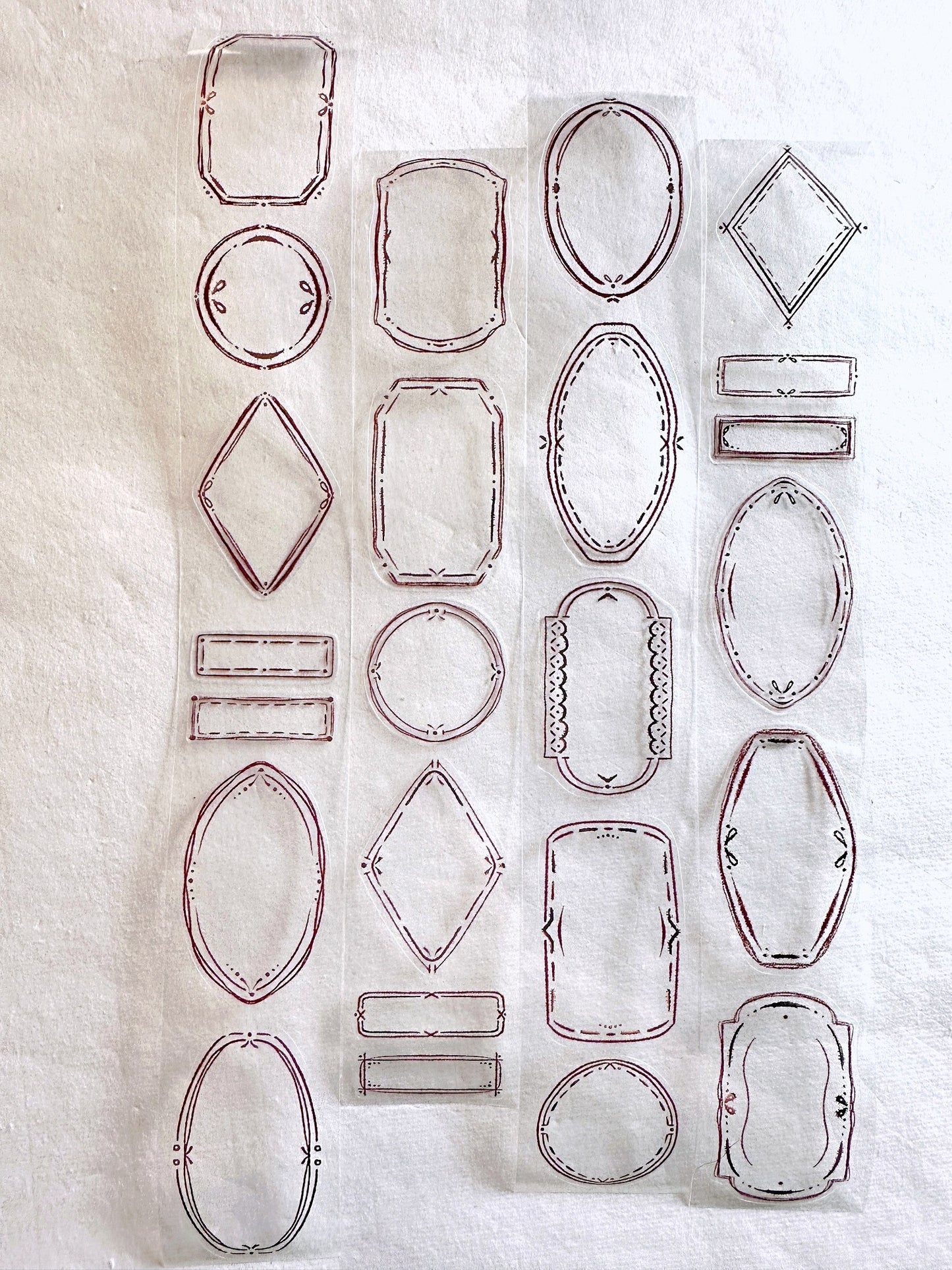 Jr. Journal - Label 25 kiss-cut rose-gold PVC tape SAMPLES
