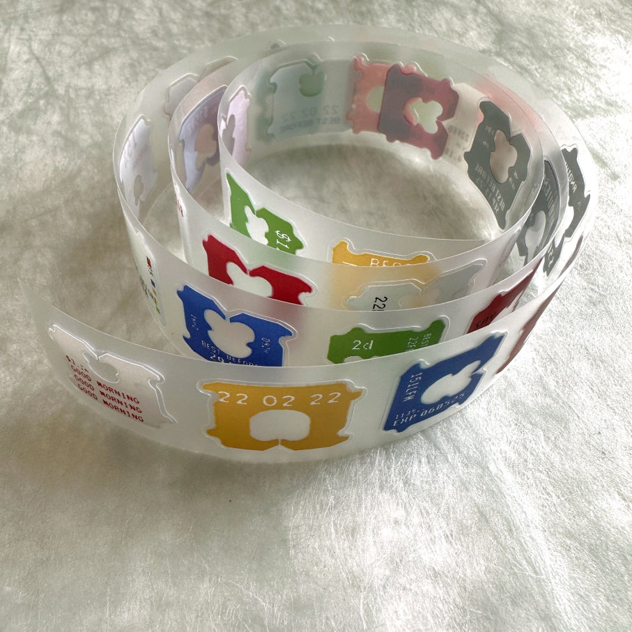 Jr. Journal - Bread Clip kiss-cut PVC tape SAMPLES