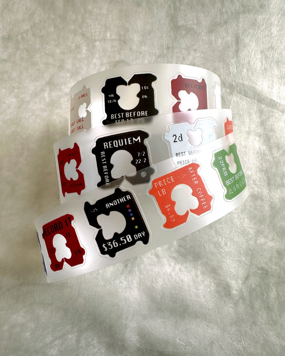 Jr. Journal - Bread Clip kiss-cut PVC tape SAMPLES