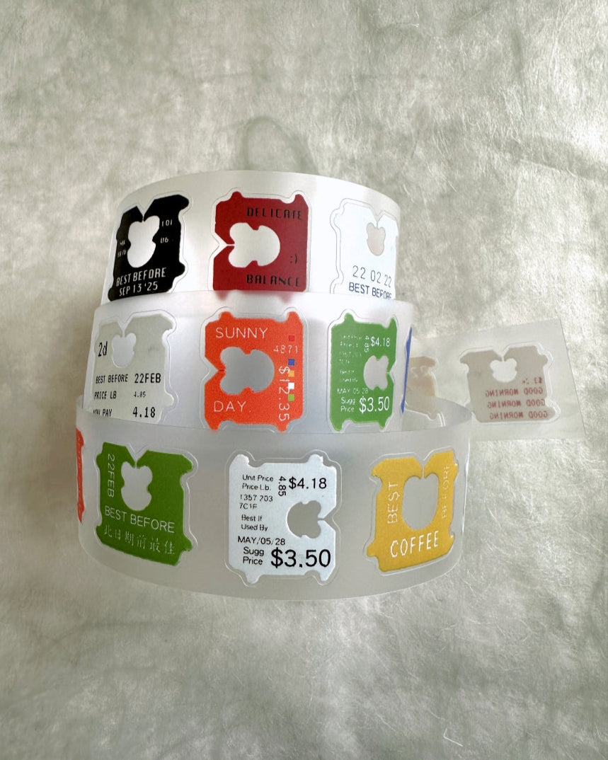 Jr. Journal - Bread Clip kiss-cut PVC tape SAMPLES