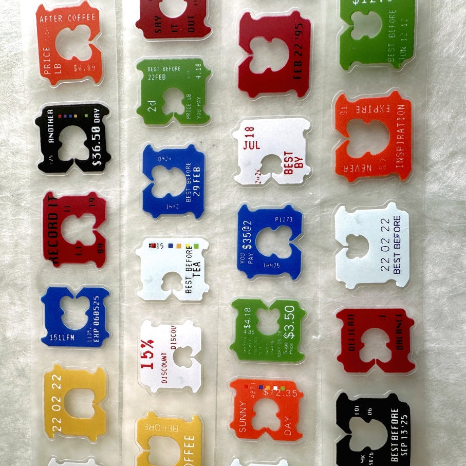 Jr. Journal - Bread Clip kiss-cut PVC tape SAMPLES