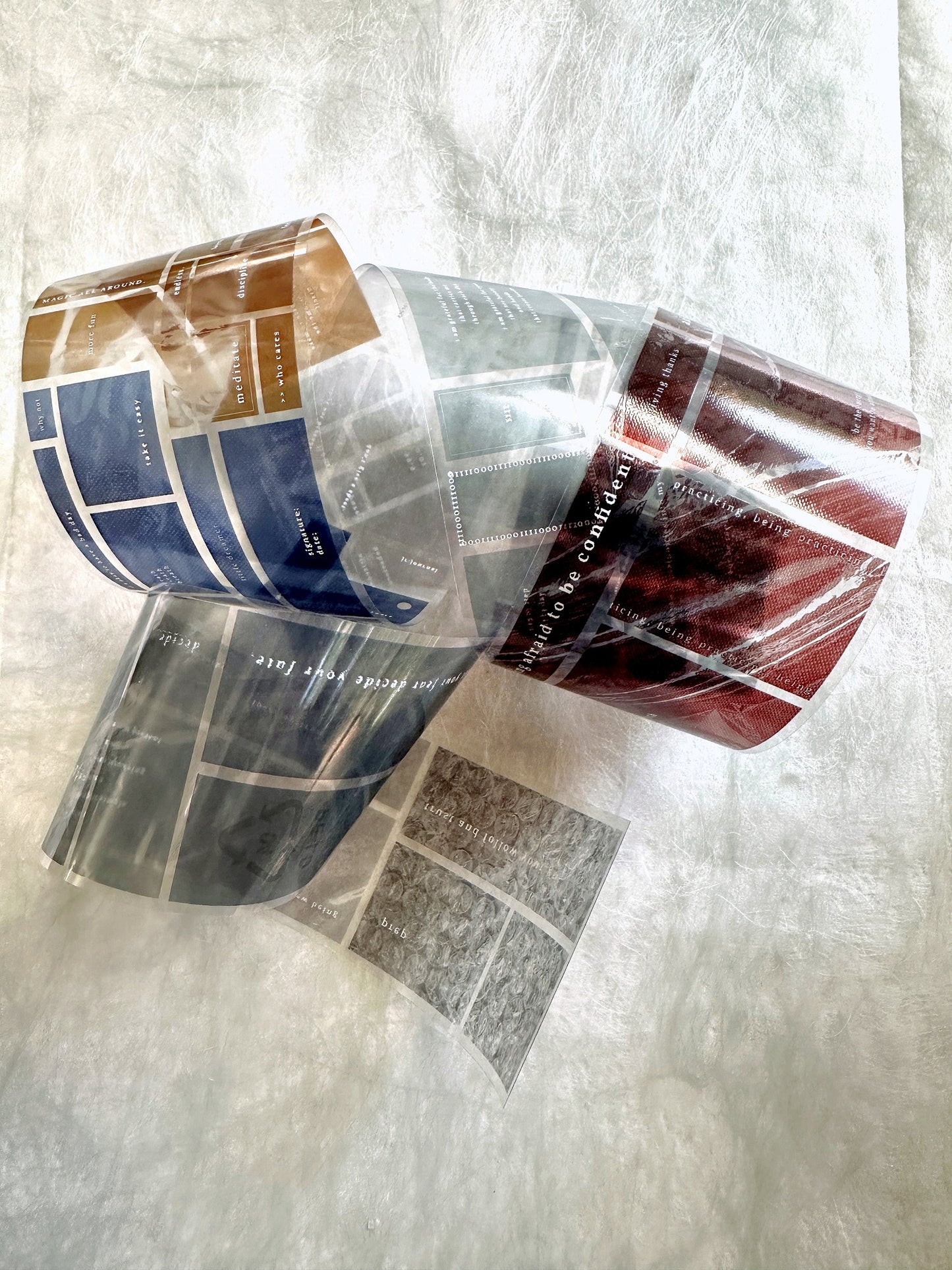 Jr. Journal - Clear Tag PET tape SAMPLES