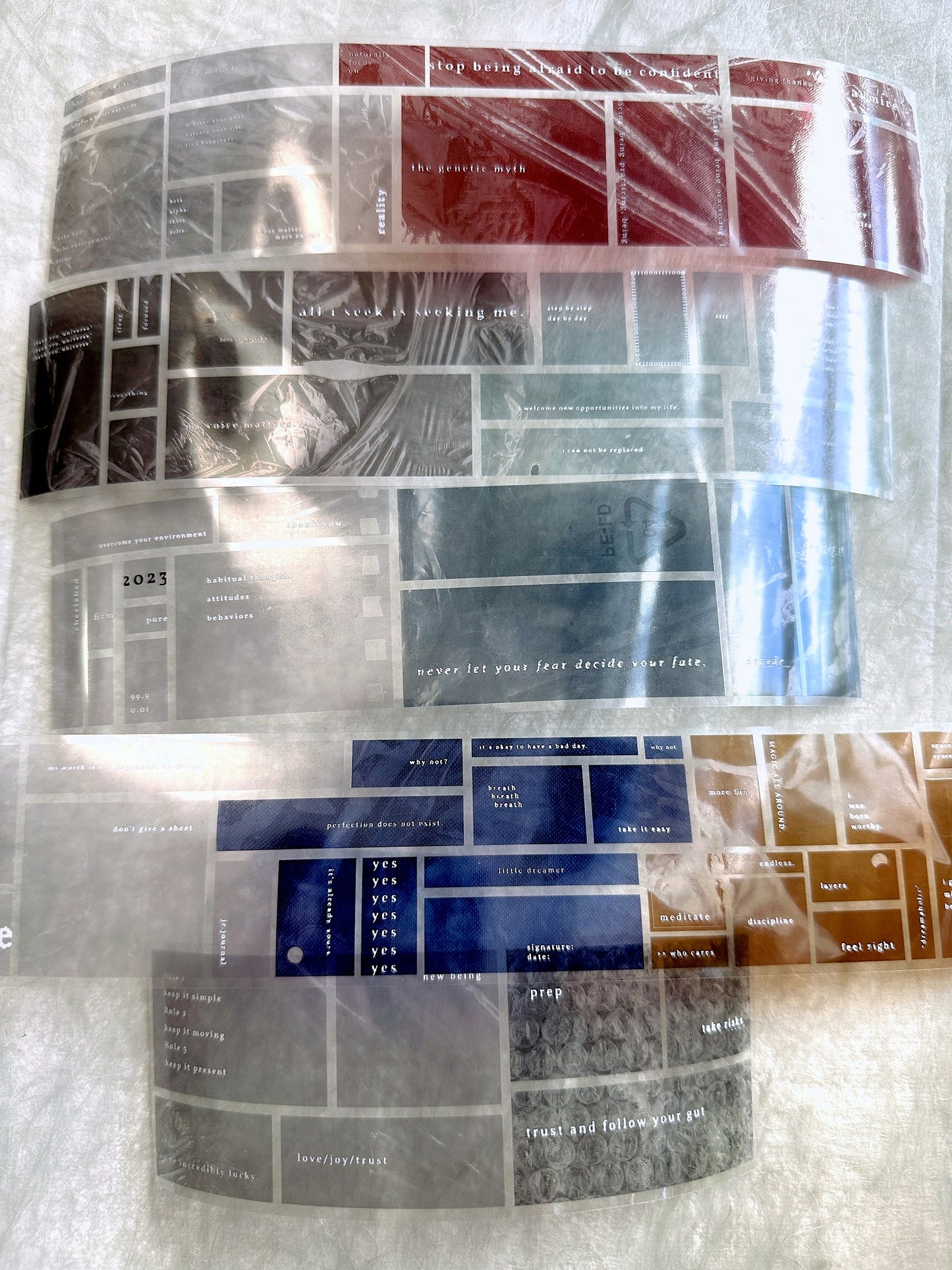 Jr. Journal - Clear Tag PET tape SAMPLES