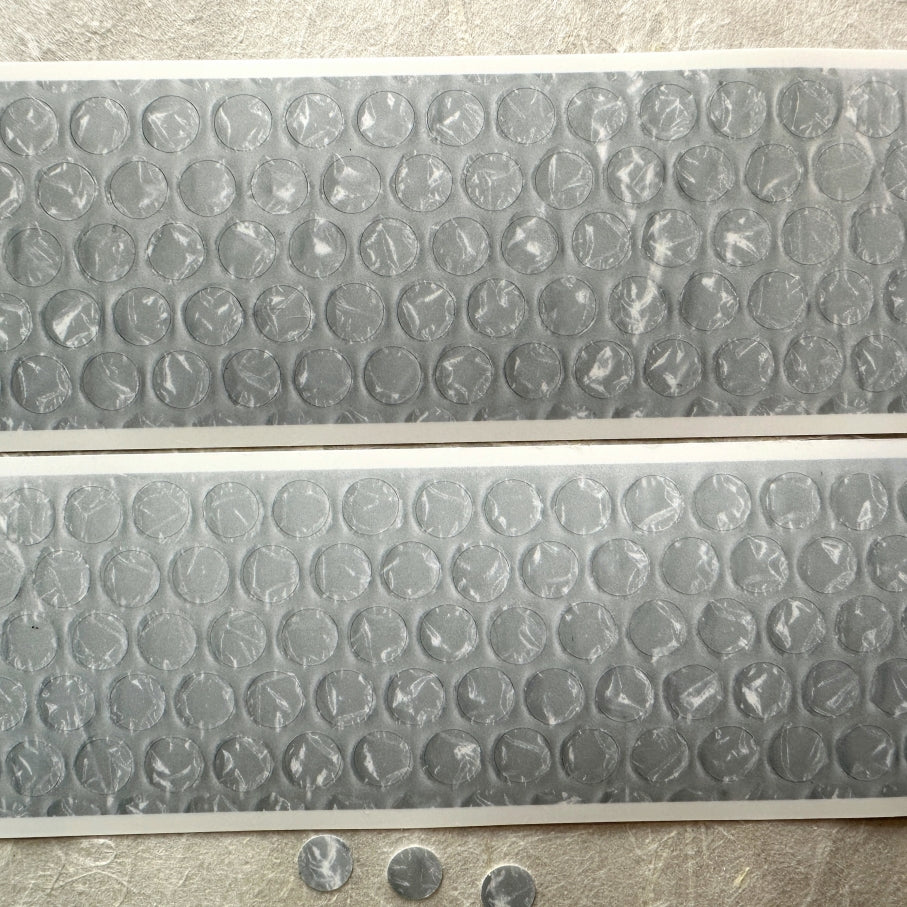 Jr. Journal - Bubble cushioning dots kiss-cut PVC tape (sticker roll) SAMPLES