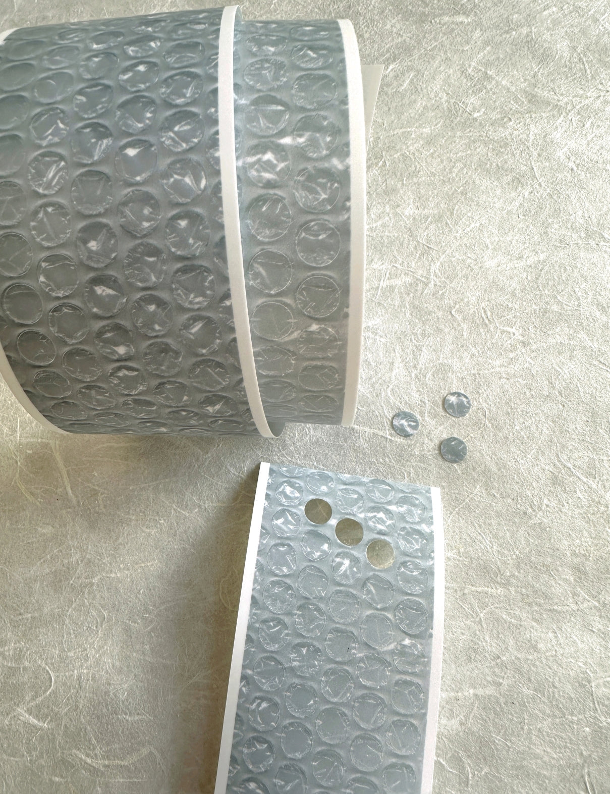 Jr. Journal - Bubble cushioning dots kiss-cut PVC tape (sticker roll) SAMPLES