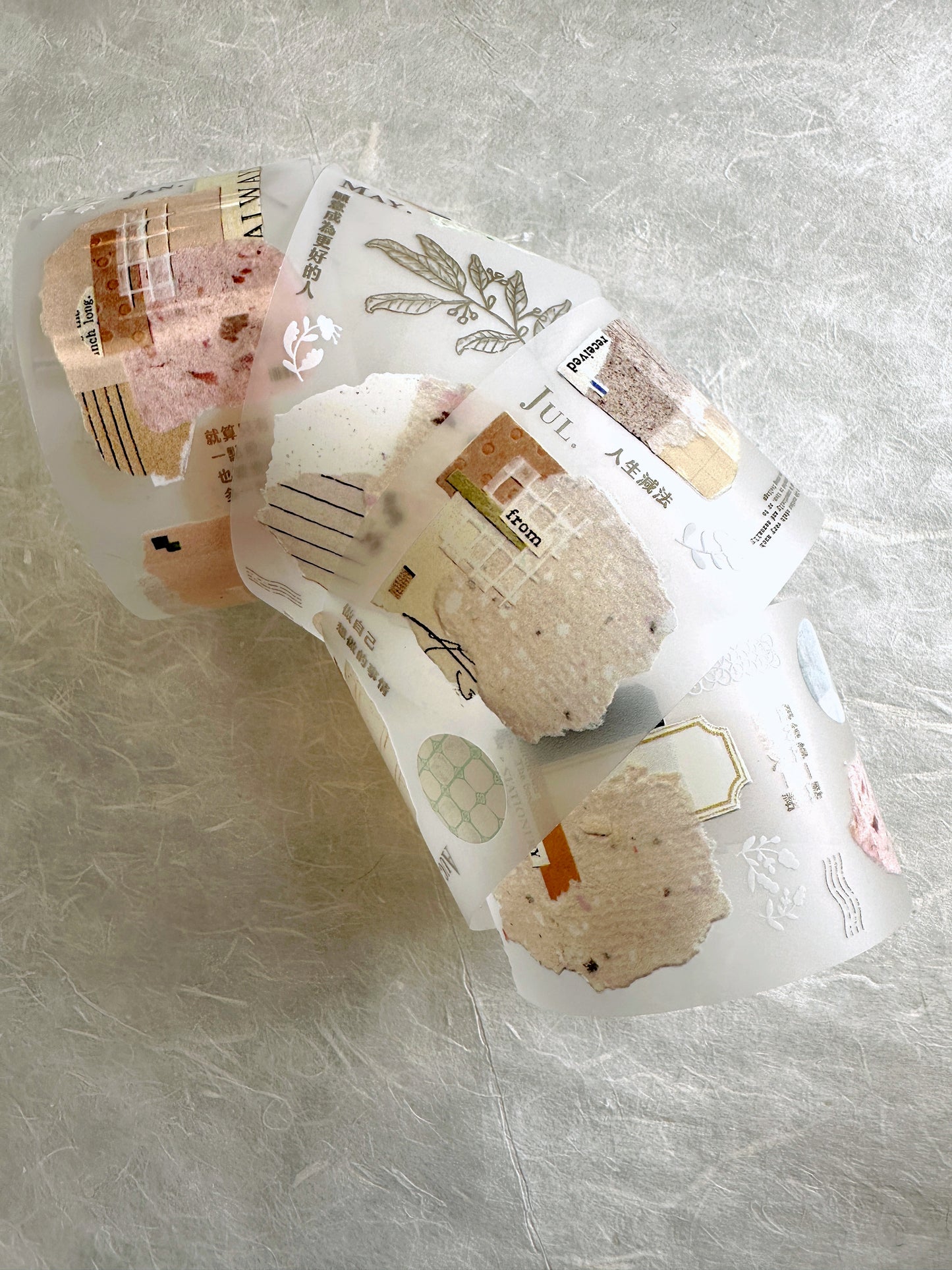 Jiu Shi - Paperholic 3 (paper collage art) PET tape SAMPLES