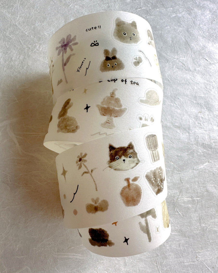JiYu Studio - Spring Gift kiss-cut washi tape SAMPLES