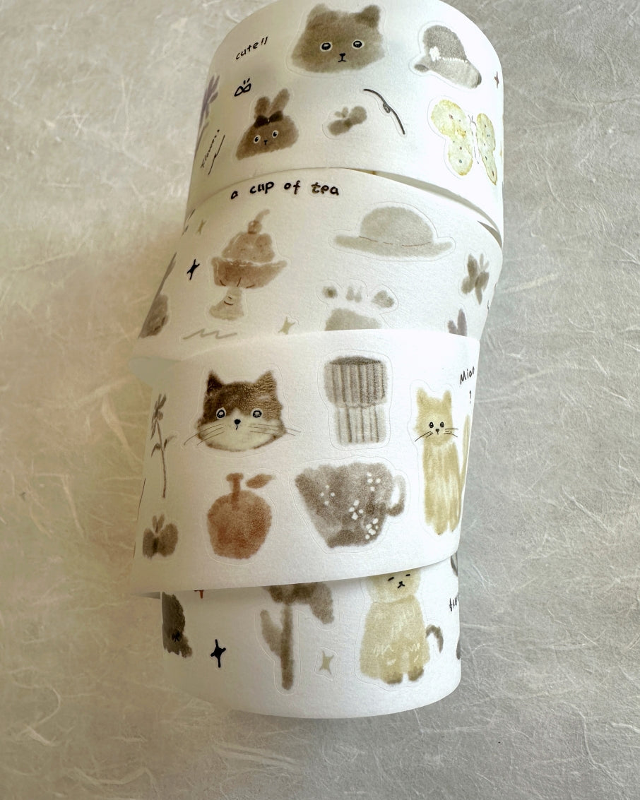 JiYu Studio - Spring Gift kiss-cut washi tape SAMPLES