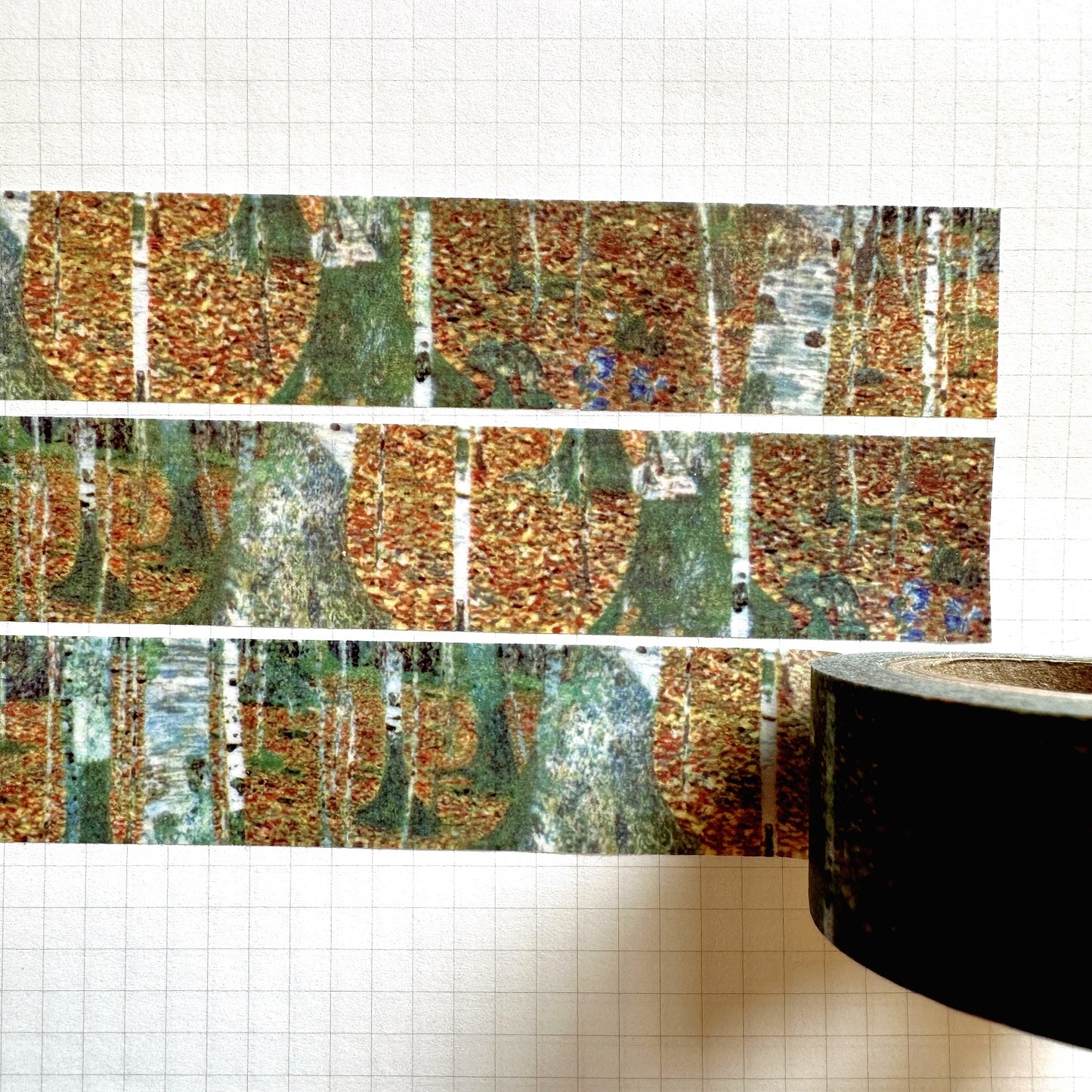 Jidam - Autumn Trees Pattern masking tape SAMPLES