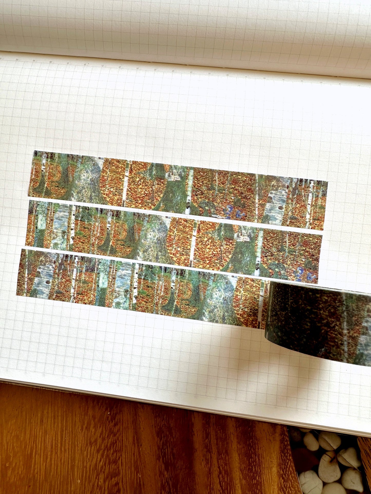 Jidam - Autumn Trees Pattern masking tape SAMPLES