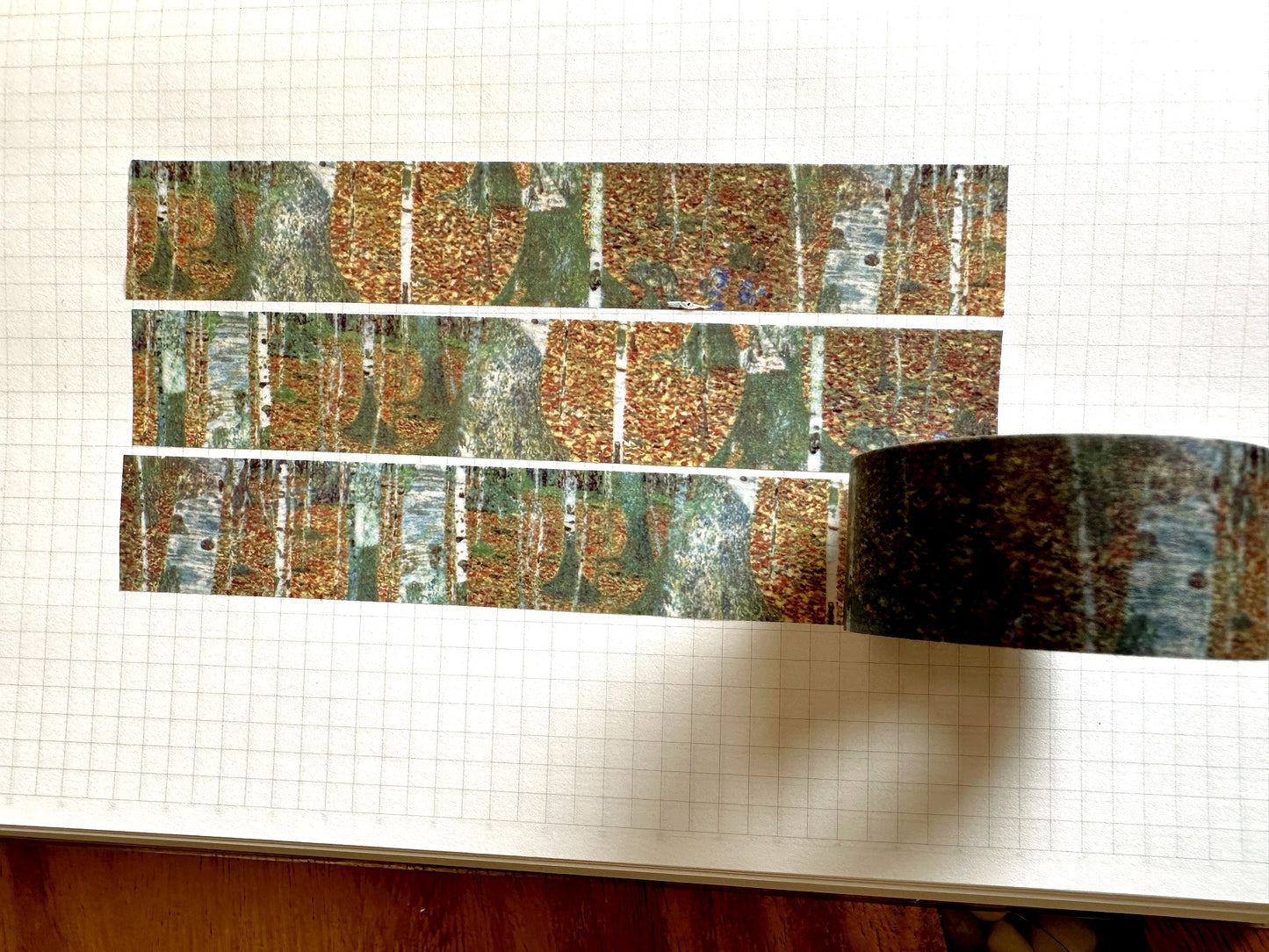 Jidam - Autumn Trees Pattern masking tape SAMPLES