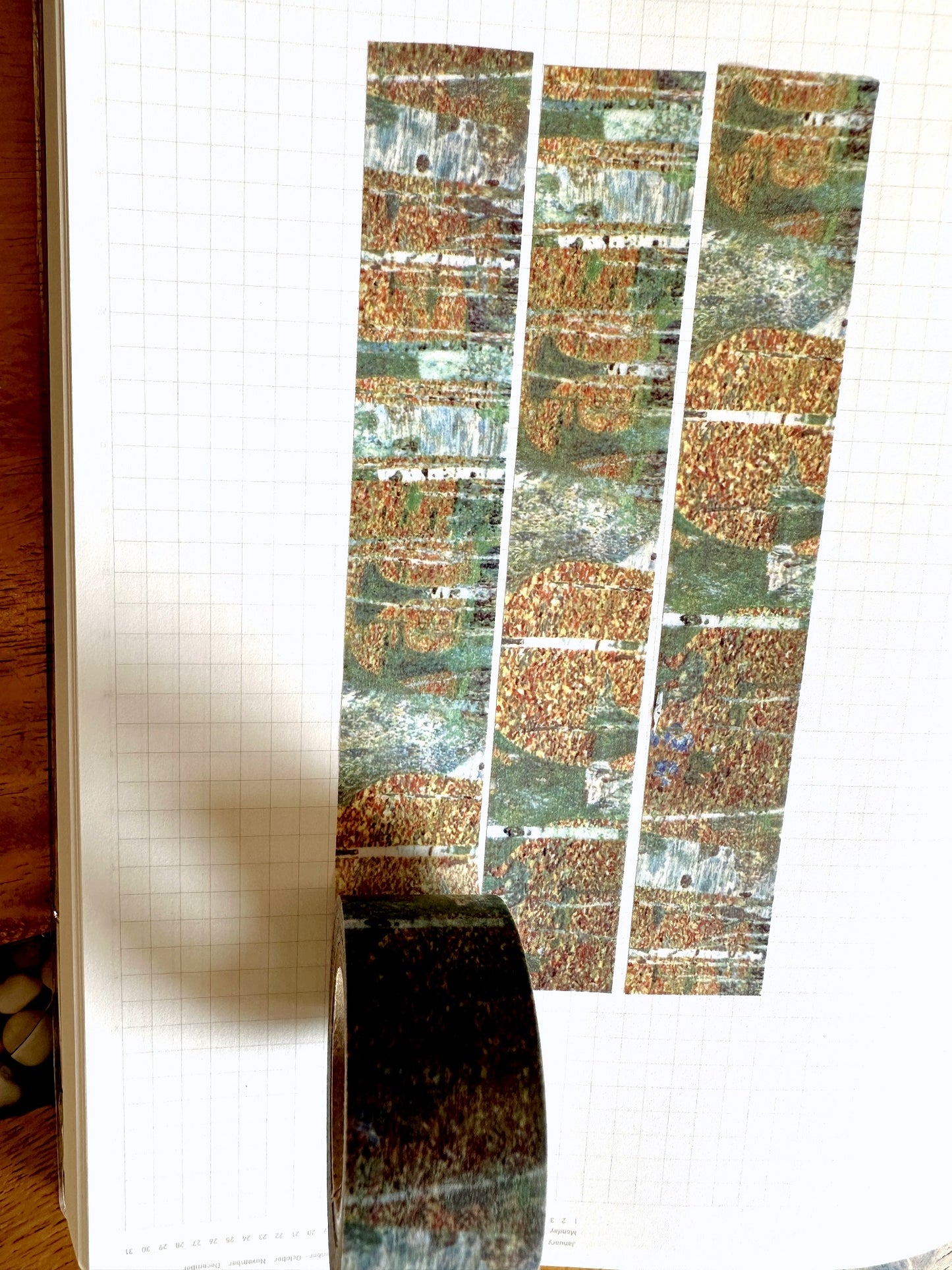 Jidam - Autumn Trees Pattern masking tape SAMPLES