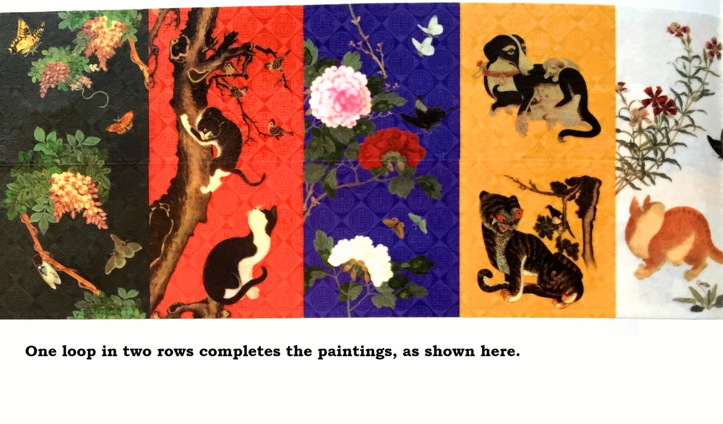 Jidam - Korean Traditional Paintings masking tape SAMPLES