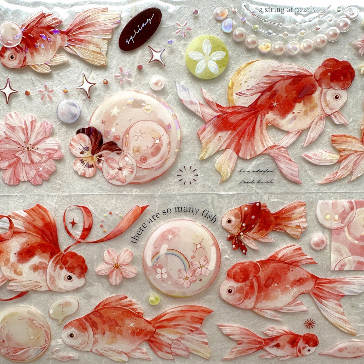 Jin Yue Dao - Spring Bubbles iridescent PET tape SAMPLES