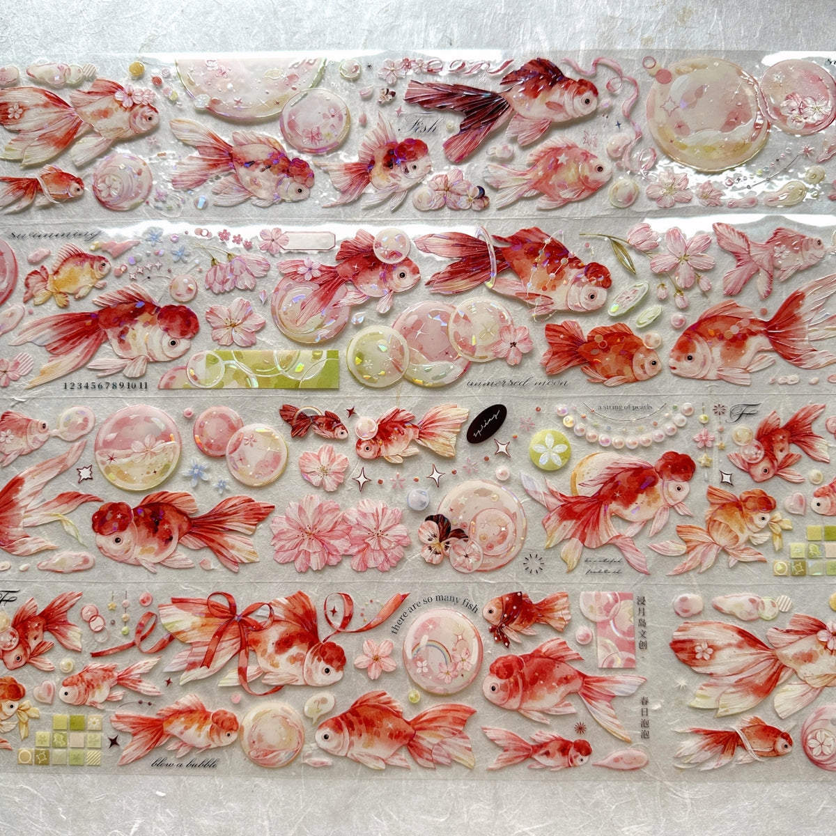 Jin Yue Dao - Spring Bubbles iridescent PET tape SAMPLES