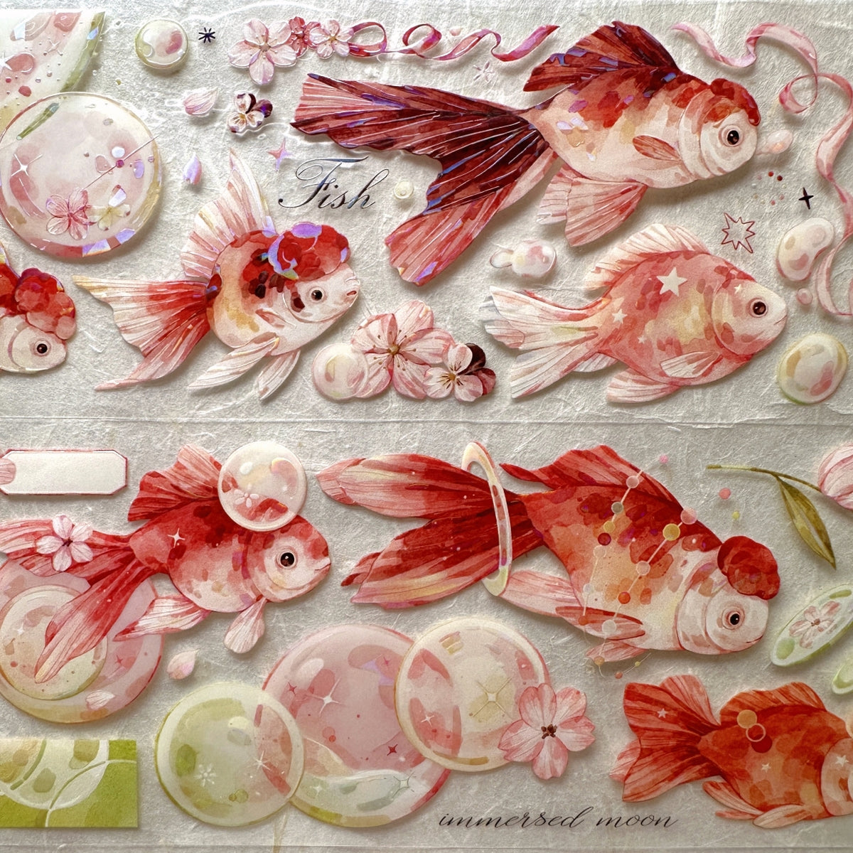 Jin Yue Dao - Spring Bubbles iridescent PET tape SAMPLES