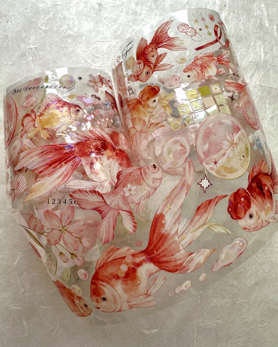 Jin Yue Dao - Spring Bubbles iridescent PET tape SAMPLES