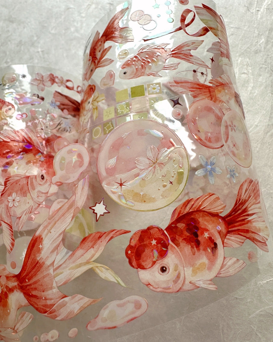 Jin Yue Dao - Spring Bubbles iridescent PET tape SAMPLES