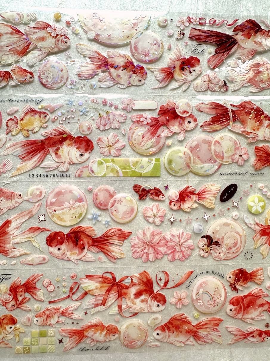 Jin Yue Dao - Spring Bubbles iridescent PET tape SAMPLES