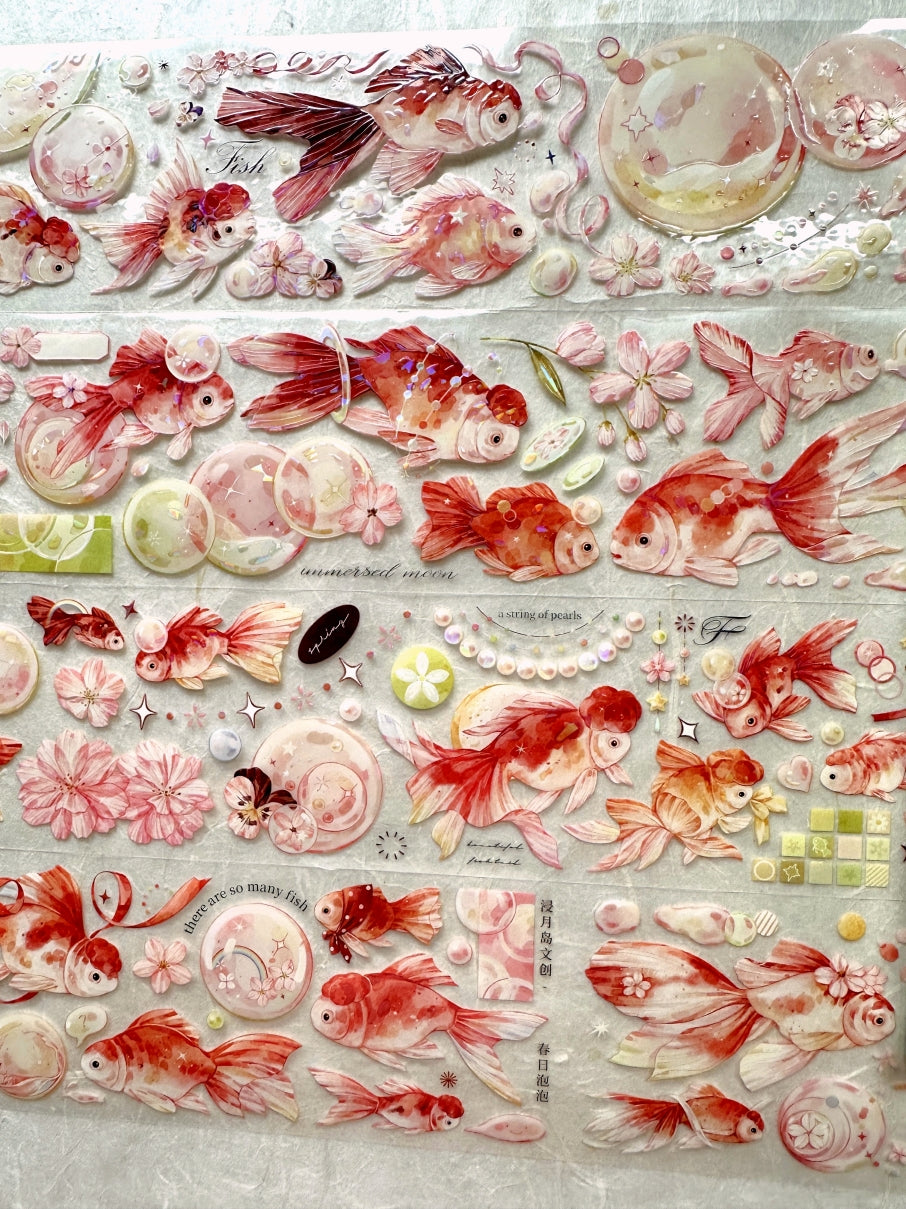 Jin Yue Dao - Spring Bubbles iridescent PET tape SAMPLES