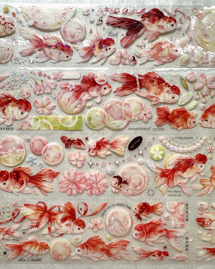 Jin Yue Dao - Spring Bubbles iridescent PET tape SAMPLES