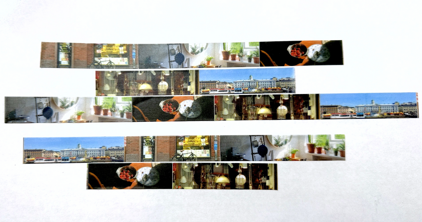 KMMILE - Let's Go Helsinki perforated washi tape SAMPLES