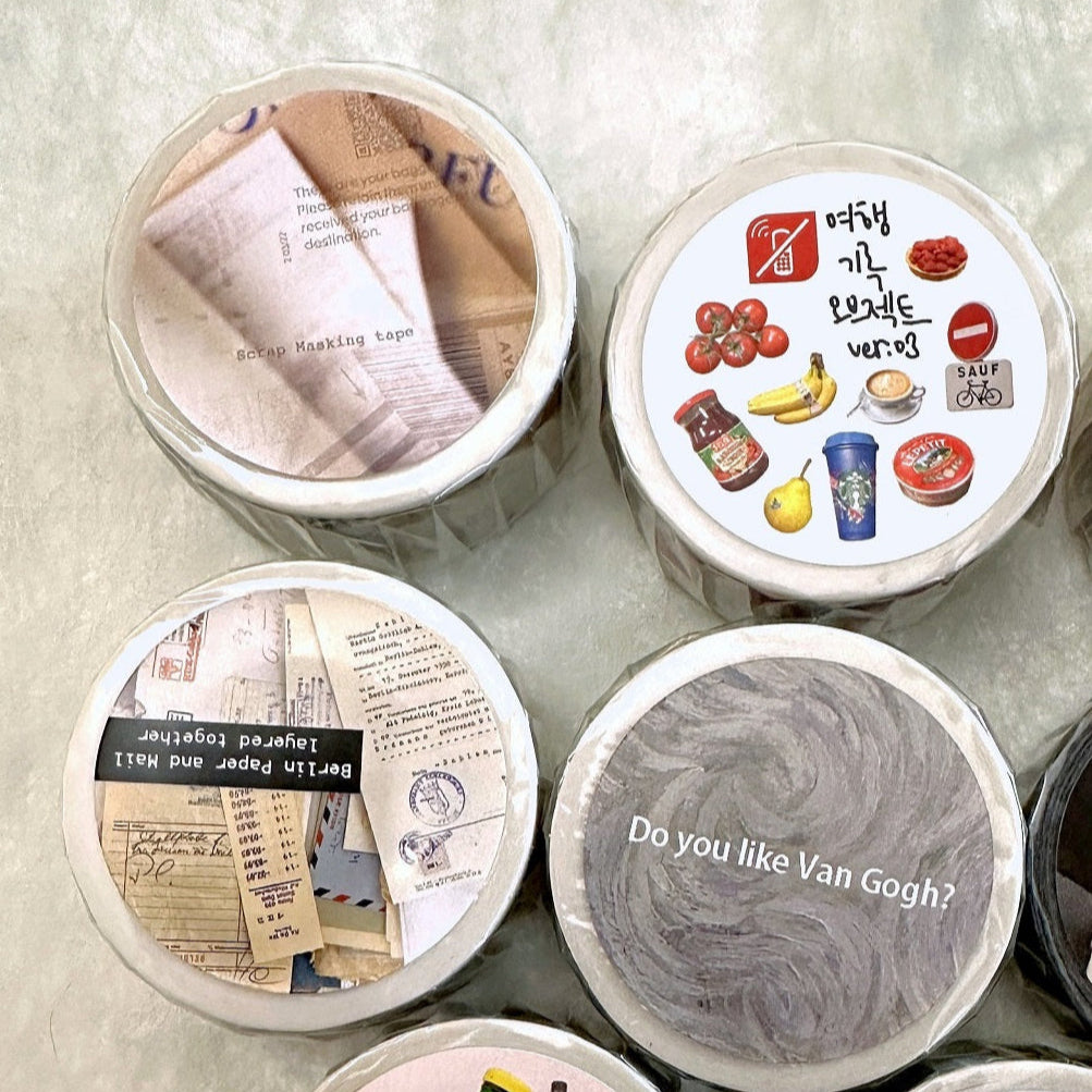 KMMILE - Scrap masking tape SAMPLES (1 meter)