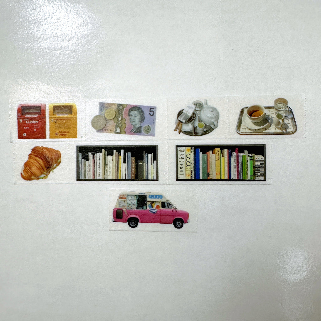 KMMILE - Travel Record Object, ver. 02 perforated washi tape SAMPLES