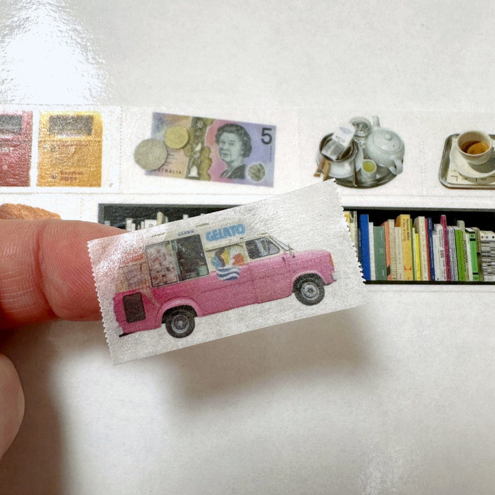 KMMILE - Travel Record Object, ver. 02 perforated washi tape SAMPLES
