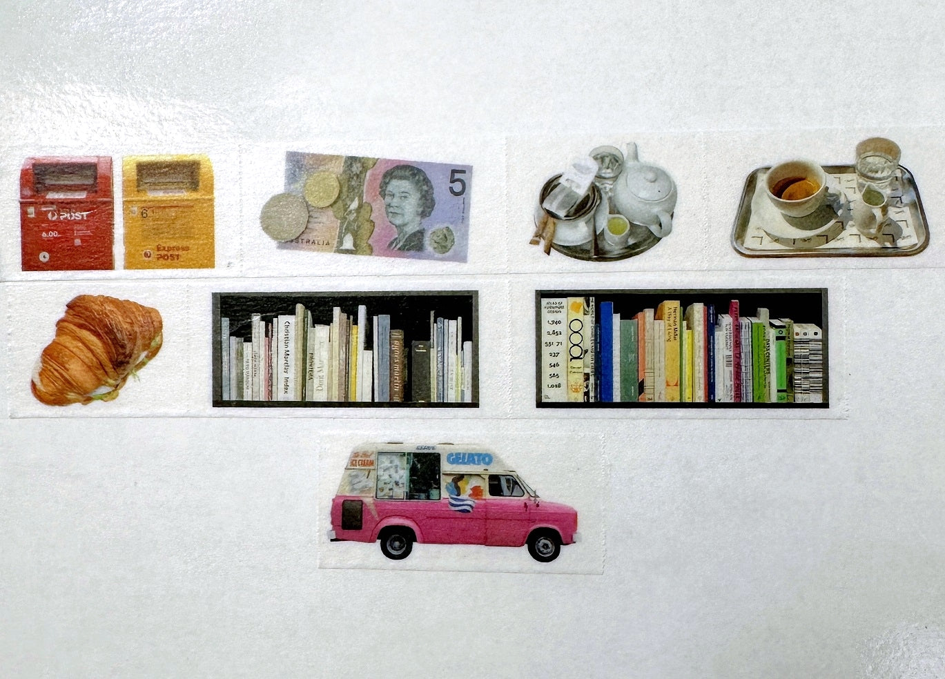KMMILE - Travel Record Object, ver. 02 perforated washi tape SAMPLES