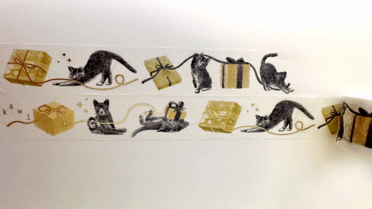 Kawi - Interlude gold foil washi tape SAMPLES