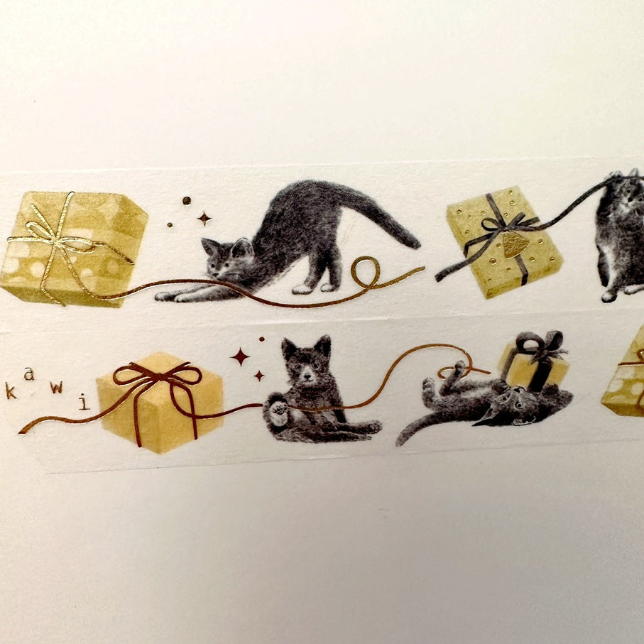 Kawi - Interlude gold foil washi tape SAMPLES