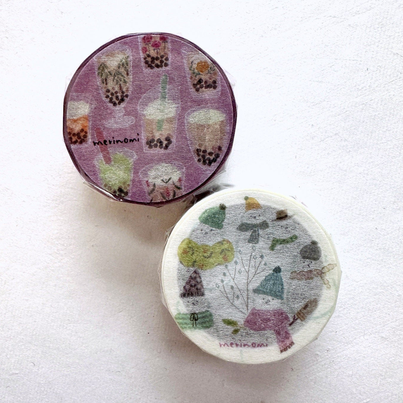 Keibunsha/MeriBUN - Snowman washi tape SAMPLES